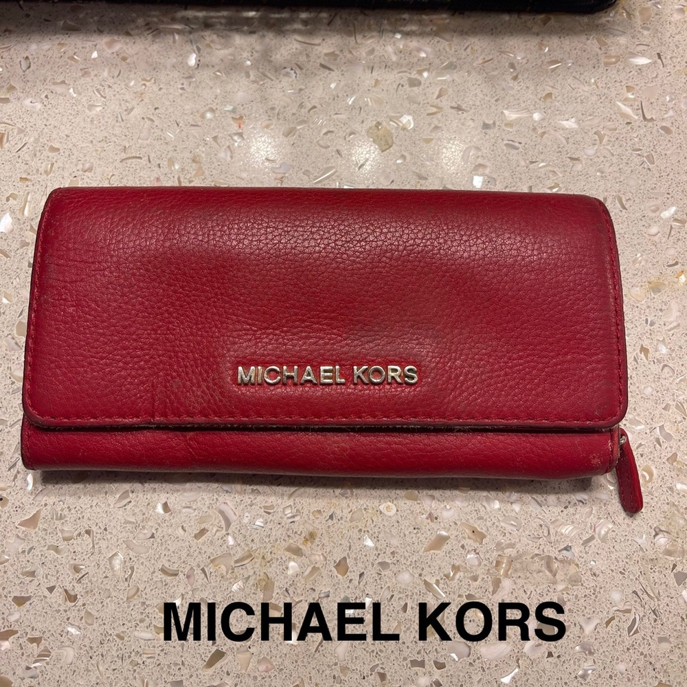 Michael Kors Cherry Red Wallet